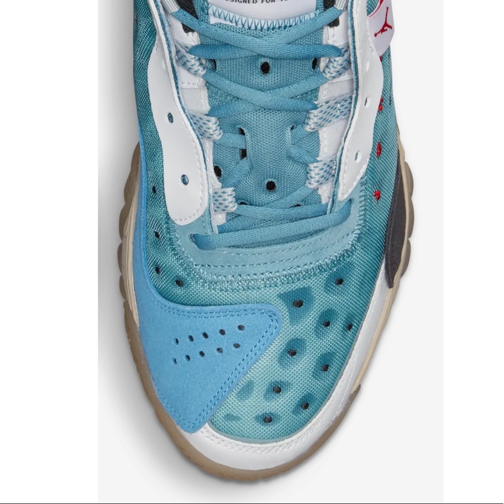 Nike Jordan Delta 2 Cerulean Sneakers Shoes Basketball University Red Blue - Picture 8 of 12